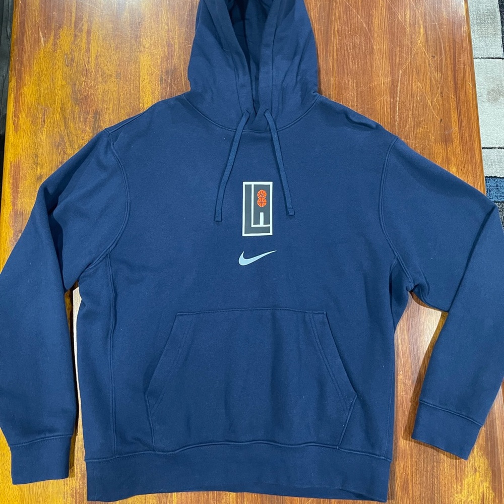 Nike Blue Sweater with Classic Pullover Design and Long Sleeves